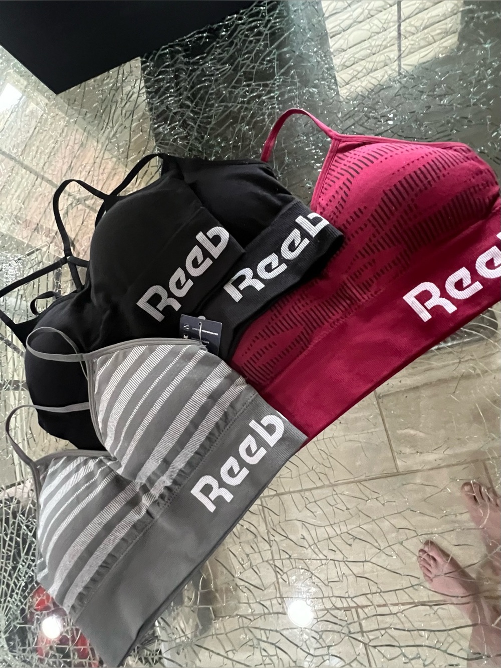 Reebok Seamless Longline Bralette - Lot of 3